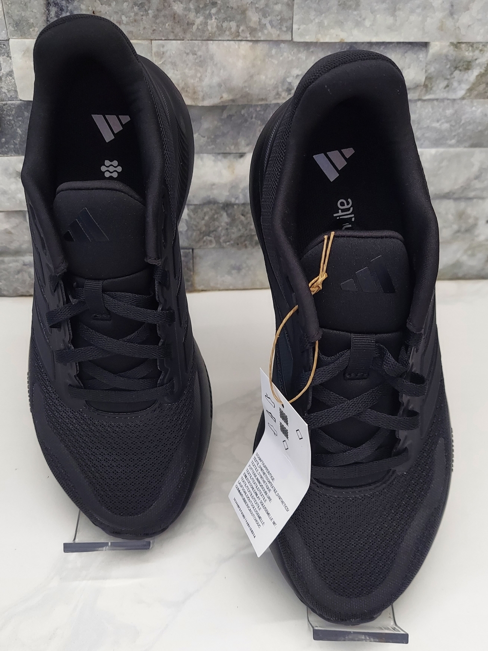 Adidas Black Lightweight Running Sneakers